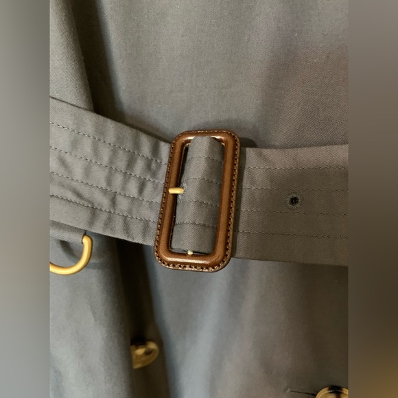 Authentic Burberry Kensington Long Check Print Lining‎ Trench Coat, Gray, 16 NWT - Picture 11 of 16